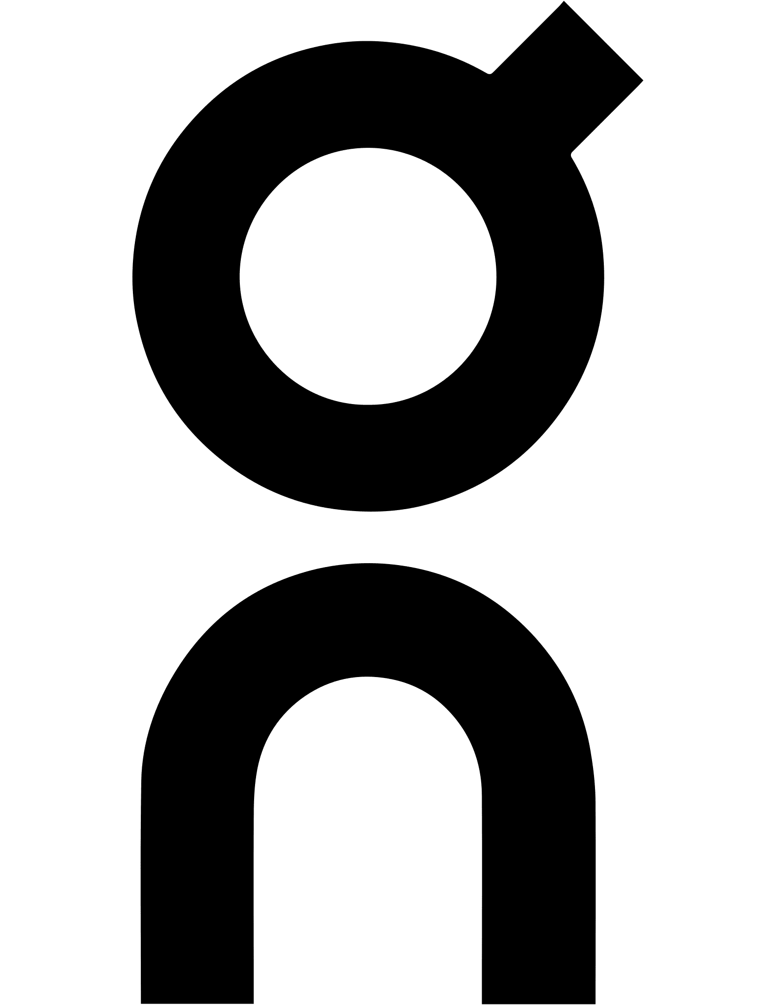 On Black Logo mit Text